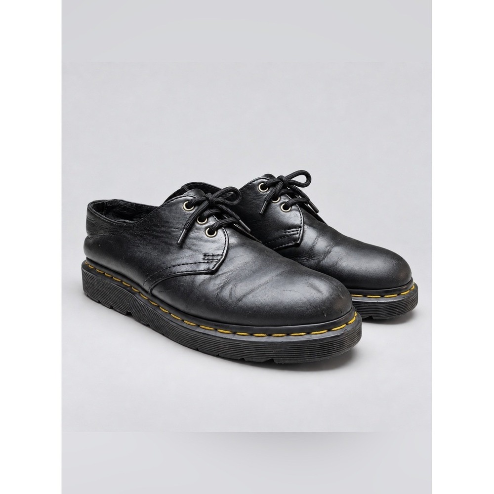 Vintage Dr. Martens Made in England Black Leather 3-Eye Oxford Shoes Size 9